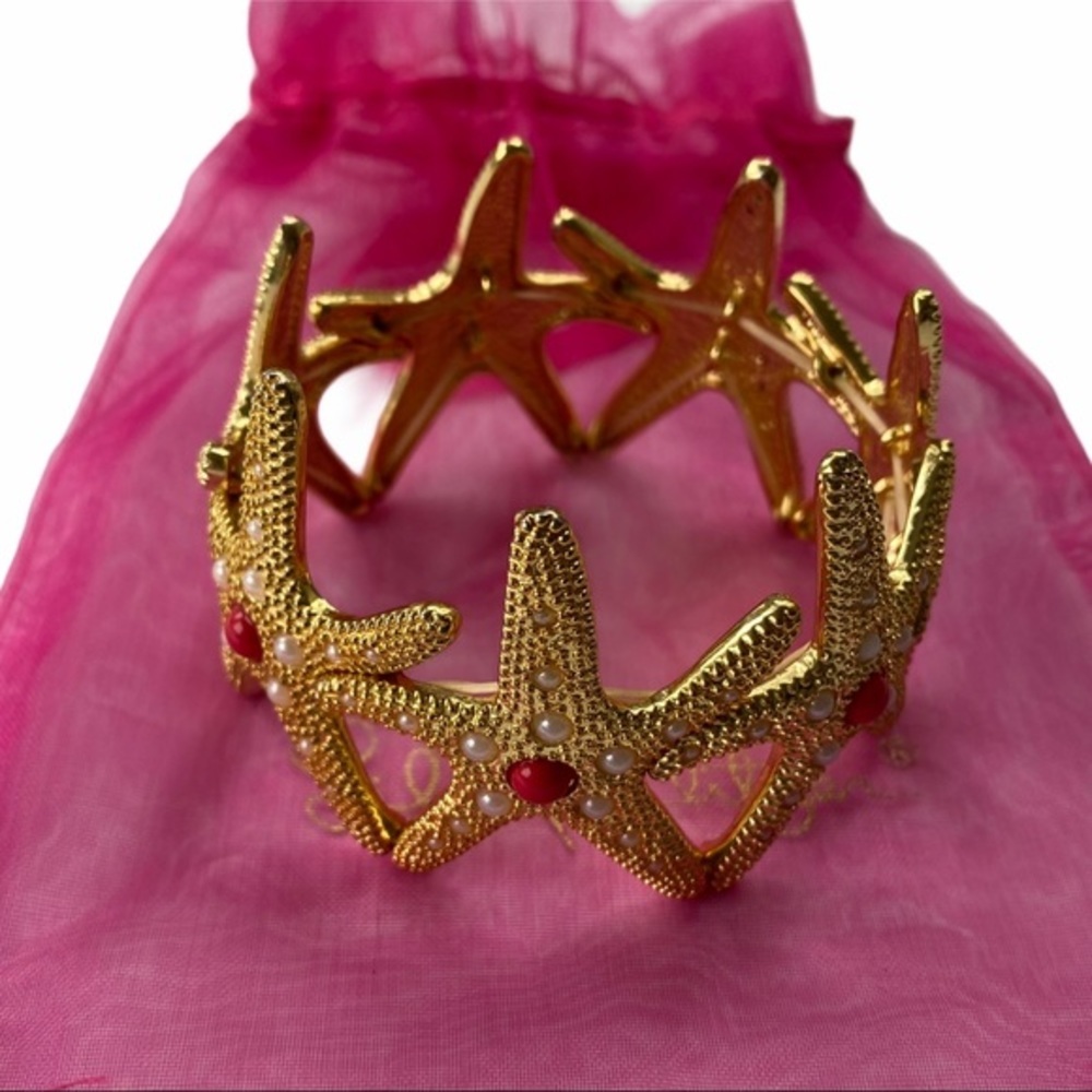 Lilly Pulitzer Gold Stretch Starfish Bracelet